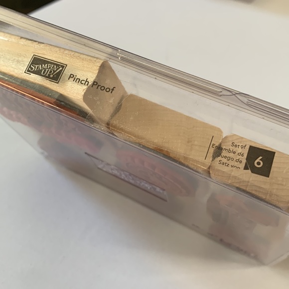 Stampin' Up PINCH PROOF Mounted Wood Stamp Set RETIRED - Picture 3 of 3